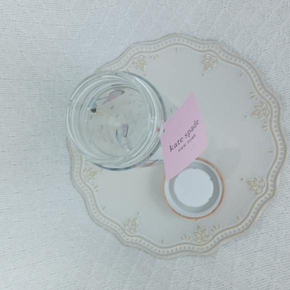 Kate Spade New York × Lenox Vintage Cherry Dot Glass Hydration Bottle 15 oz. - Picture 6 of 15